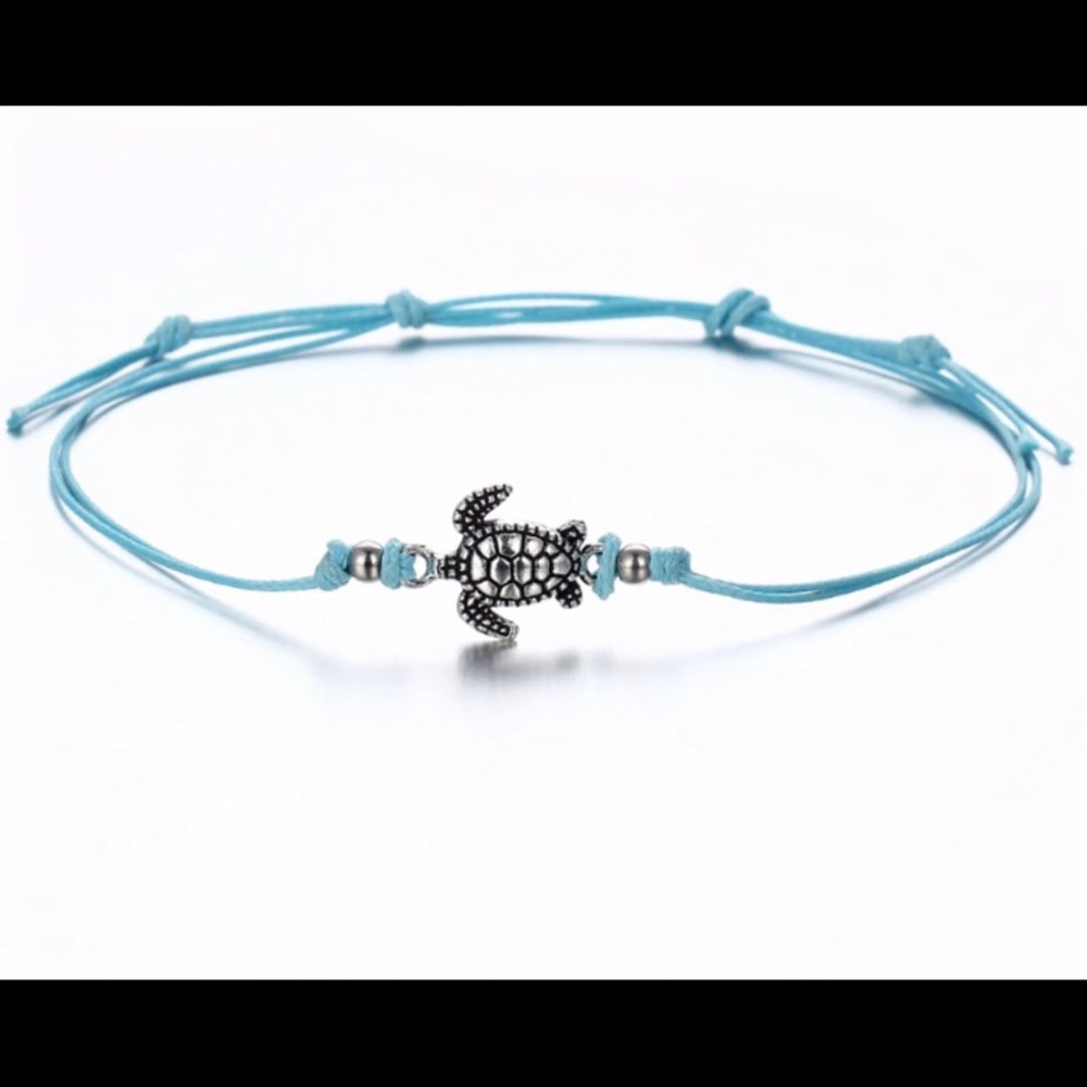 🌺 New Turtle Charm Anklets Set - Picture 4 of 6